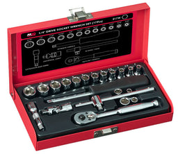 M10 17 pcs 1/4" Dr SOCKET set