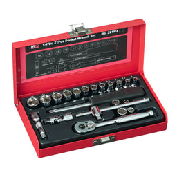 M10 21pcs 1/4" Dr SOCKET set