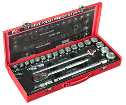 M10 24pcs 1/2" Dr SOCKET set (6pt socket) 419M