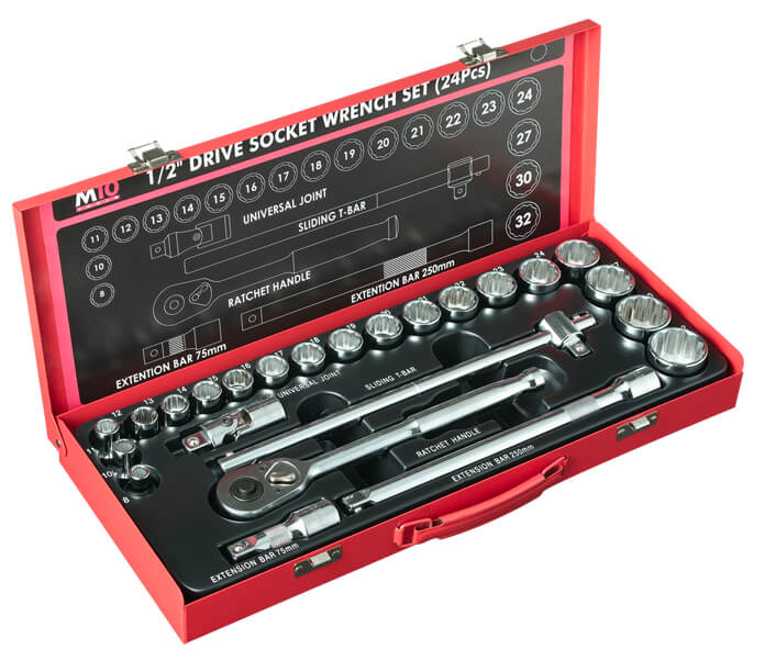M10 24pcs 1/2" Dr SOCKET set (12pt socket) 419MB
