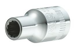 M10 1/4" Dr 12pt Socket (Inches)
