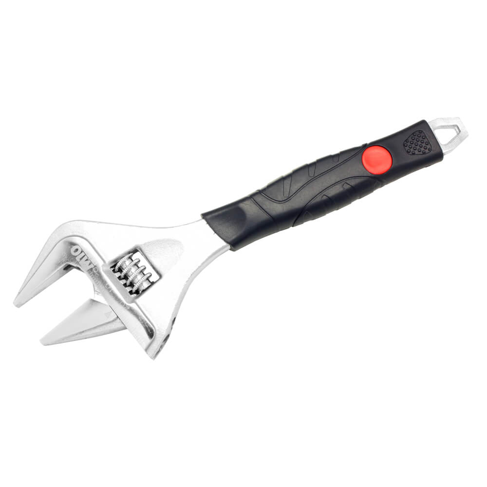 M10 AW-200W 8" Wide Jaw Adjustable Wrench with scale