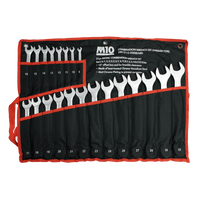 M10 21 pcs Combination wrench set (DIN TYPE) Satin Finish 21GTS