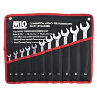 M10 11 pcs Combination wrench set (DIN TYPE) Satin Finish 11GTS