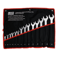 M10 14 pcs Combination wrench set (DIN TYPE) Satin Finish 14GTS