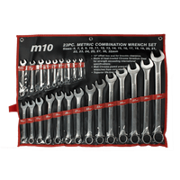 M10 23 pcs Raised Panel Metric Combination wrench set 6-32mm (Bag)