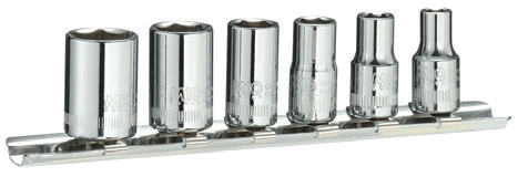 M10 1/4" Dr 6pt Socket on Rail