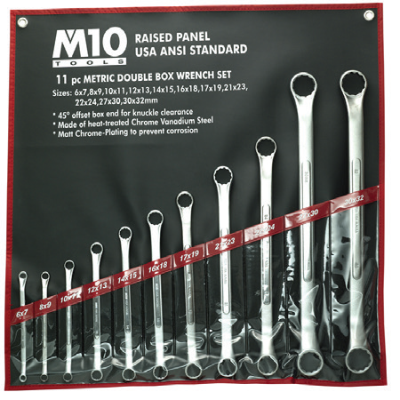 M10 11pcs Double Box End Wrench Set DB11