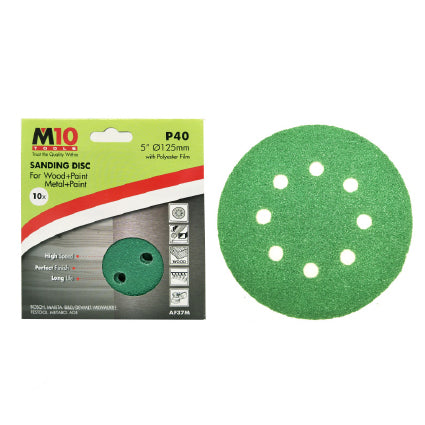 M10 5" With 8 Hole Heavy Duty Velcro Sanding Disc