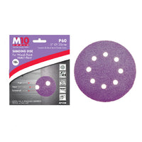 M10 5" With 8 Hole Purple Velcro Sanding Disc