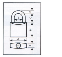 M10 Chrome Plated Padlock with S.S. Shackle