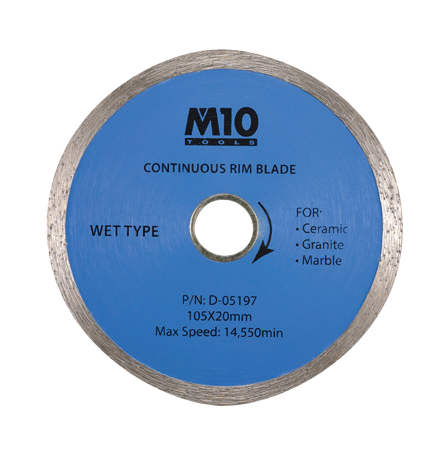 M10 Continuous Rim Diamond Cutting Wheel