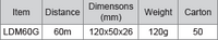 M10 LDM60G (Green) Laser Distance Meter