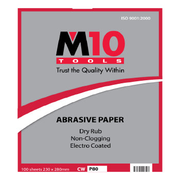 M10 Non Clogging (Dry Rub) Abrasive Paper