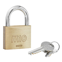 M10 Short Shackle Brass Padlock