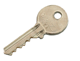 M10 Short Shackle Brass Padlock Spare Master Key