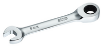 M10 Stubby Gear Ratchet Combination Wrench (Inches)