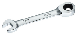 M10 Stubby Gear Ratchet Combination Wrench (Inches)