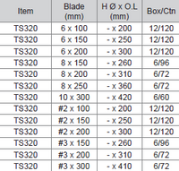 M10 TS320 Through Type Handle Hex Shank Screwdriver