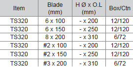 M10 TS320 Through Type Handle Hex Shank 6pcs Screwdriver Set