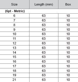 M10 3/8" Dr 6pt Deep Socket (Metric)