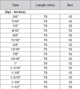 M10 1/2" Dr 6pt Deep Socket (Inches)