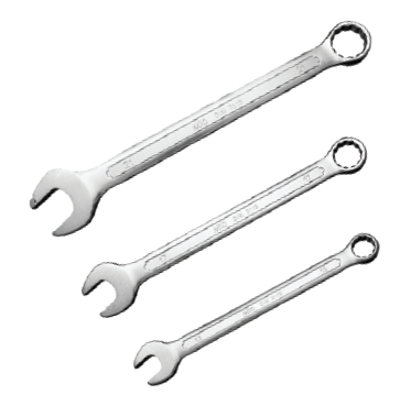 M10 Combination Wrench, Satin Finish (Din Type)